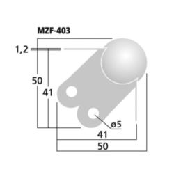 Monacor MZF-403 Metalowe naroże